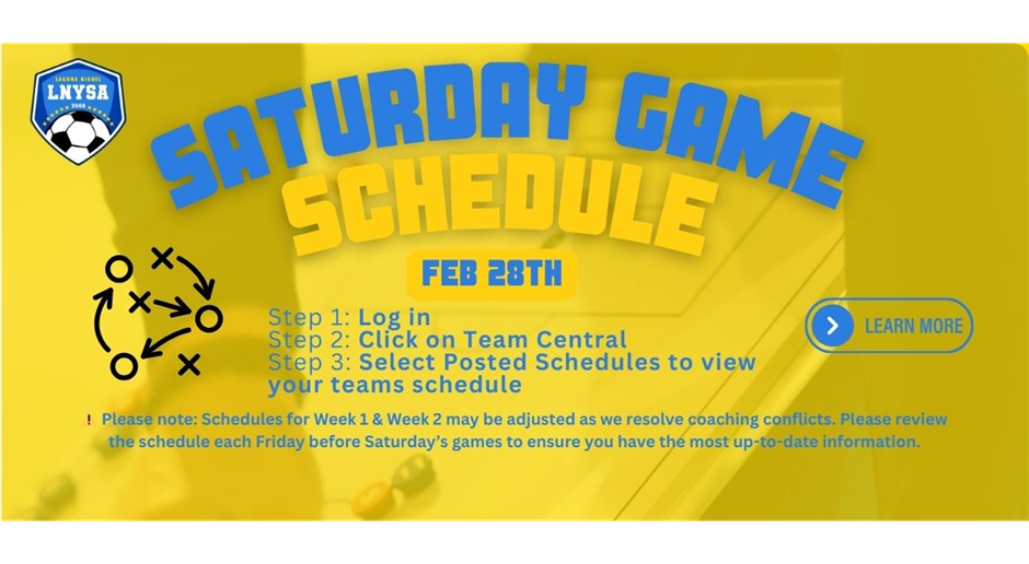 Important Schedule Update Notice