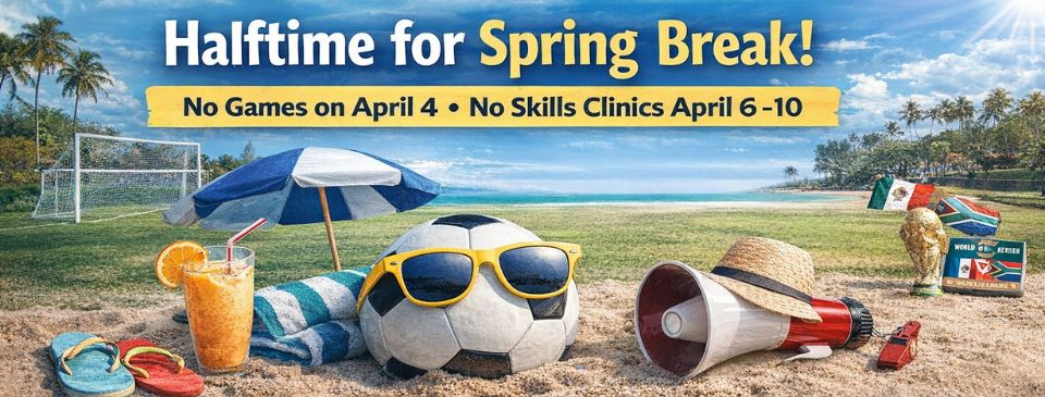 Halftime for Spring Break April 4-10