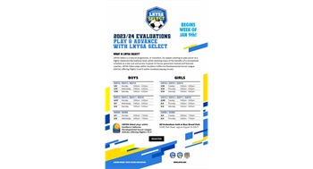 Select Soccer Evaluations for 2023 Season